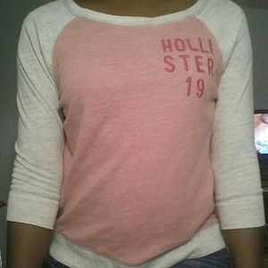 Reserved** Hollister baseball style shirt