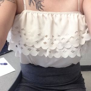 White lace top