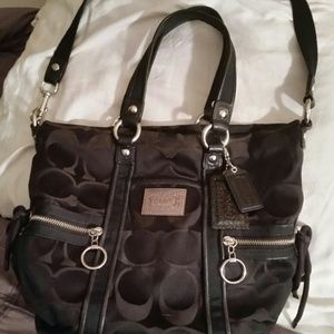Coach Poppy Sateen signature bag