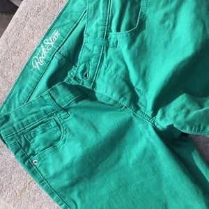Old Navy green skinny jeans