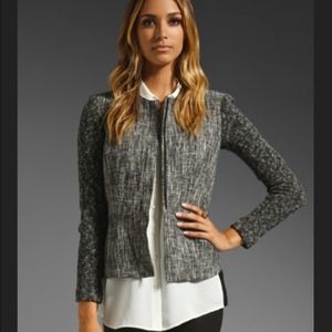 Gray Alimo Aglow Theory tweed blazer