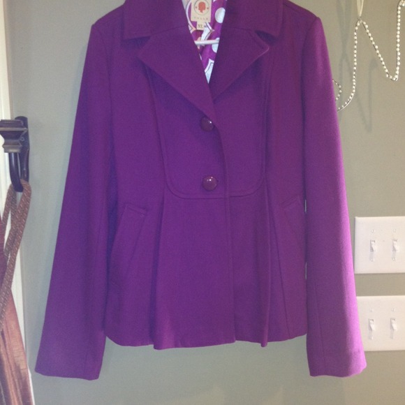 Cute purple wool jacket