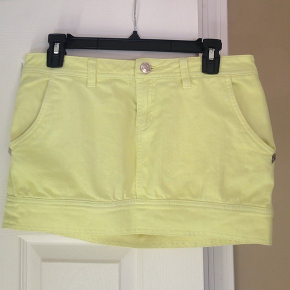 Fox Yellow Denim Skirt - Picture 1 of 4