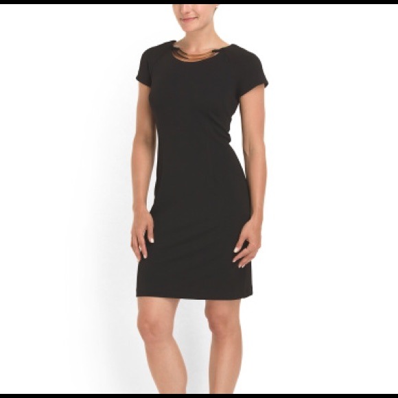 Sandra Darren Dresses & Skirts - Little Black Dress with Hardware Neckline🌹