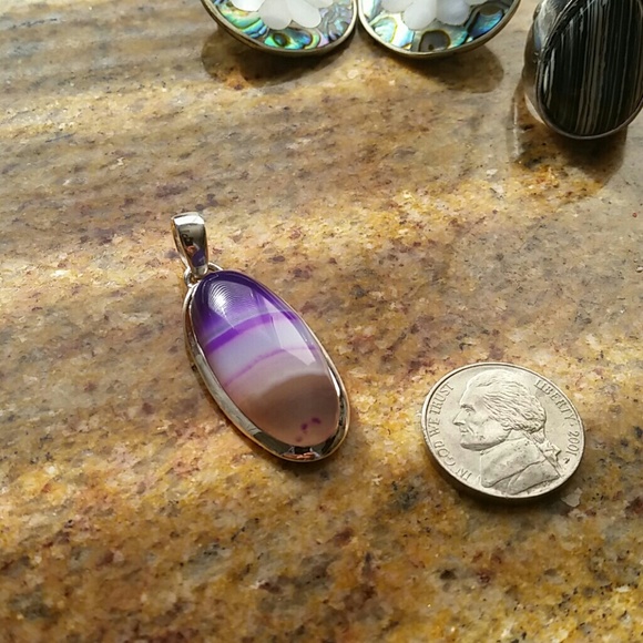 Sold local! Turquoise sterling silver pendant - Picture 1 of 3