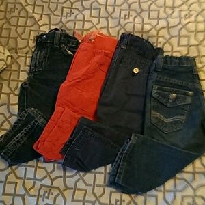 Lot of toddler boy jeans and pants