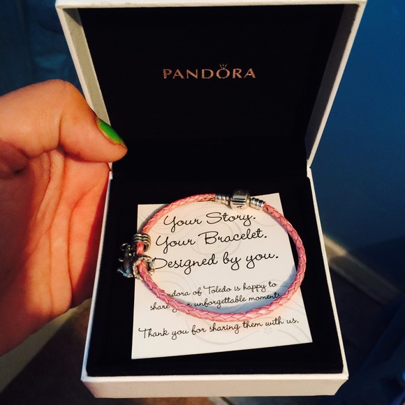 Pandora bracelet with 2 beads!