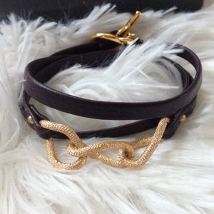 Gorjana Parker Leather Wrap NWOT