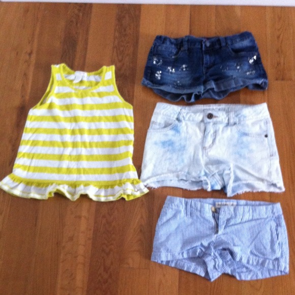 Kids Three shorts with tank top
