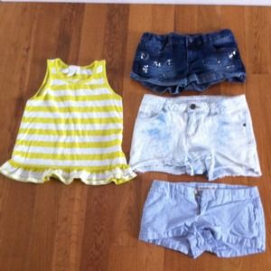 Kids Three shorts with tank top