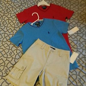 Boy polo shorts and shirts