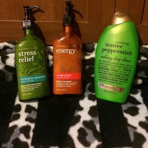 Aromatherapy lotions.