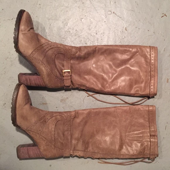 Italian leather boots - Picture 4 of 4