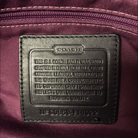 PRICE REDUCED!!  Coach Patent leather handbag - Picture 4 of 4