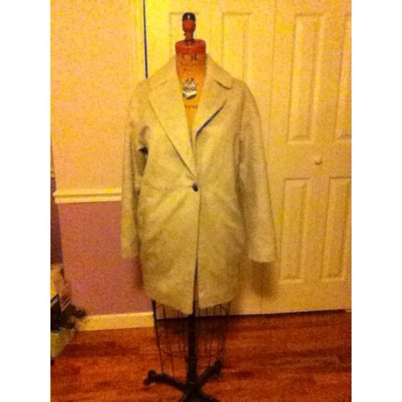 Light Grey Cocoon Coat from ASOS - Picture 2 of 3