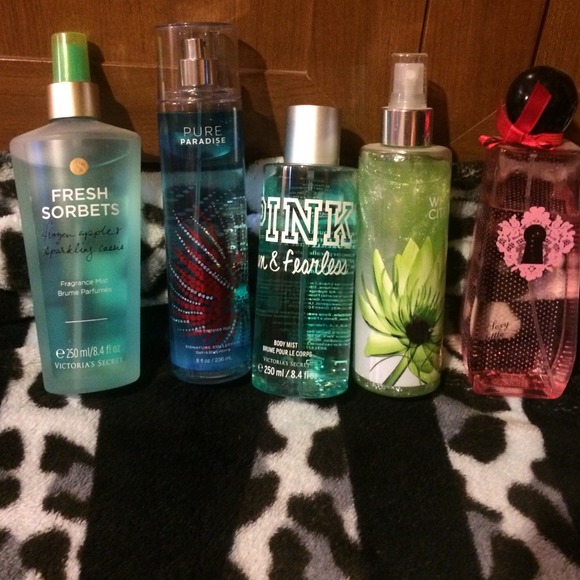 Body Sprays. Victoria's Secret & Bath & Body Works