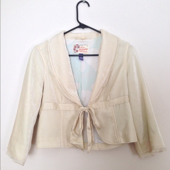Cream Colored Hollister Blazer