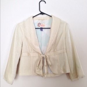 Cream Colored Hollister Blazer