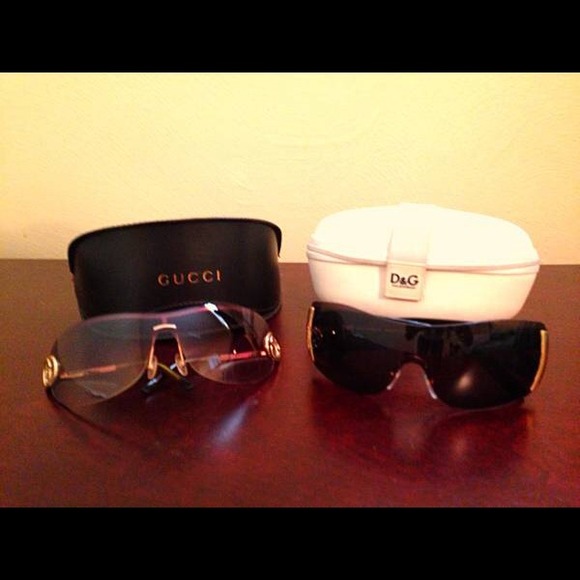Dolce & Gabbana and Gucci sunglasses.