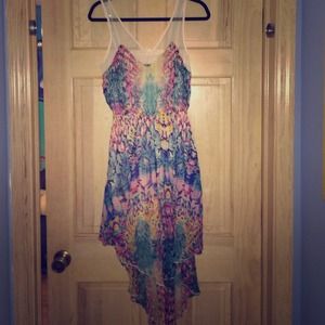 Angie Patterned Flow Dress