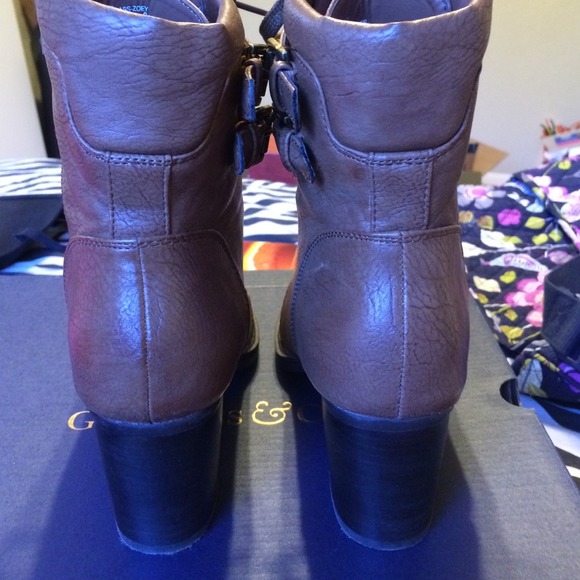 Brown combat boots - Picture 2 of 3
