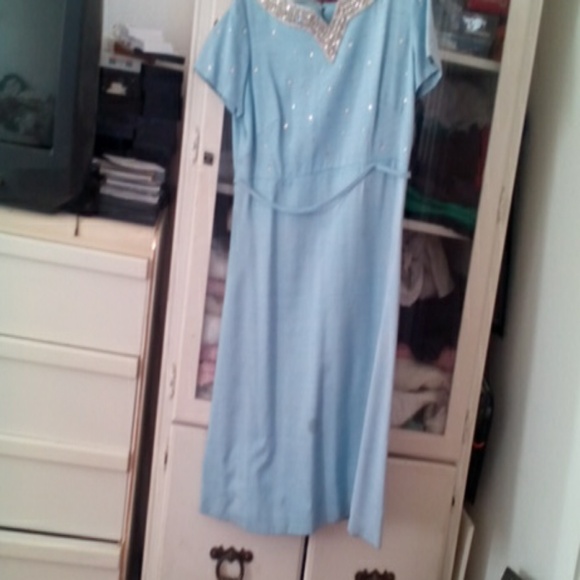 Vintage Marshall Field's holiday dress with jewels - Picture 2 of 4