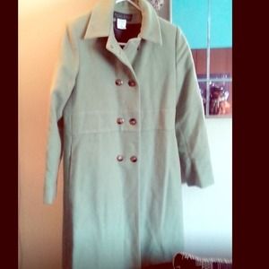 😇Mint green wool coat