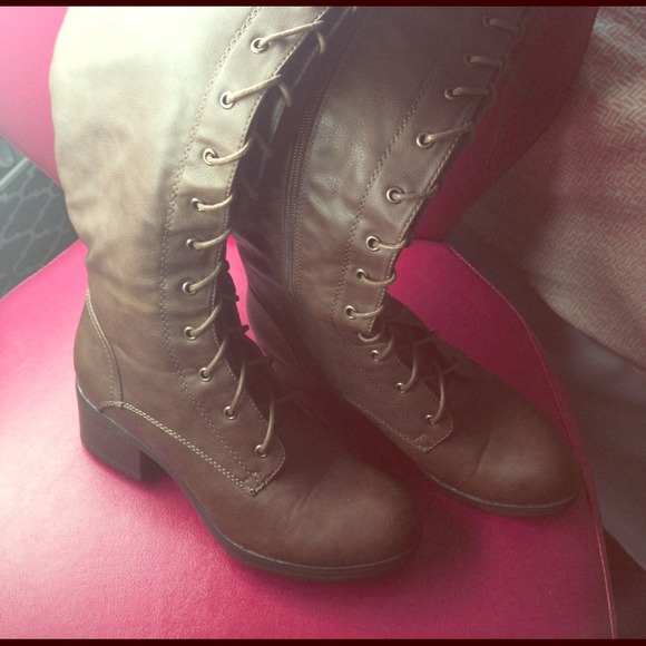 Justfab lace up boots
