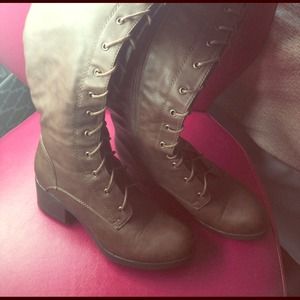 Justfab lace up boots