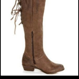 Naughty Monkey back lace boots! SALE TODAY ONLY!!