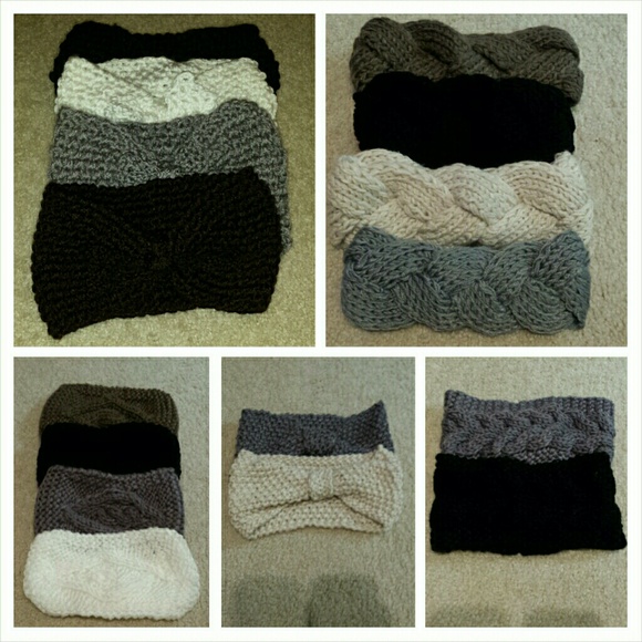 Knitted headband bundle of 4