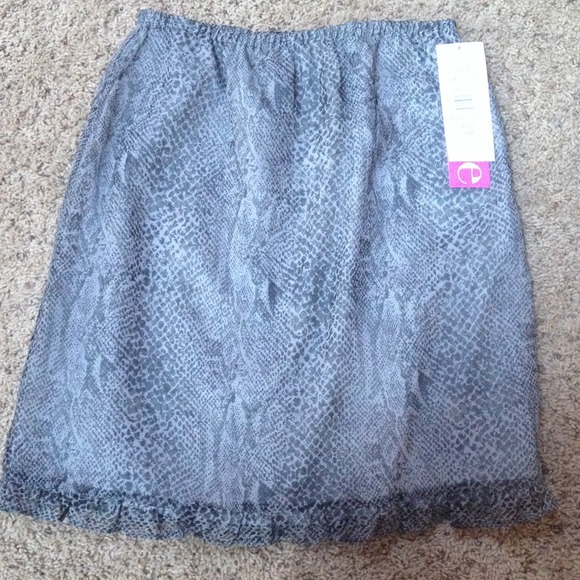 Above the knee snake skin skirt