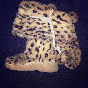 Victoria Secret Leopard Print Boots