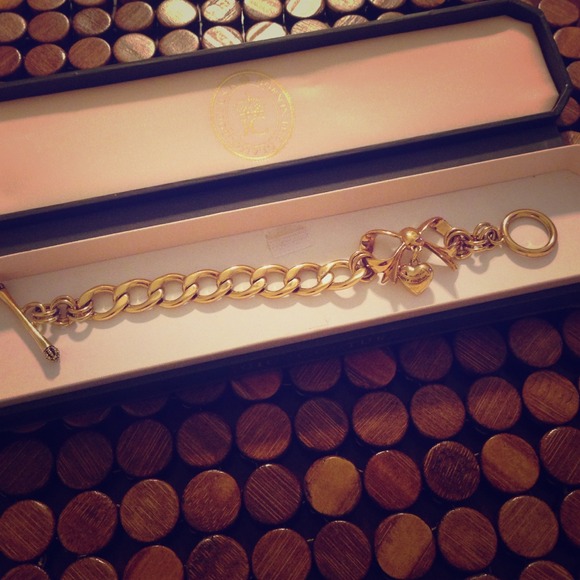 Gold Juicy Couture Charm Starter Bracelet