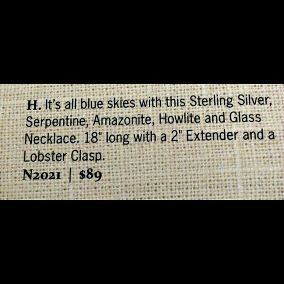 SOLD-Silpada-AmazoniteHowliteSerpentine - Picture 2 of 4