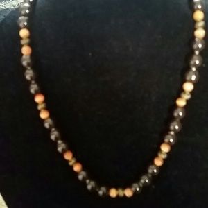 Long beaded vintage-inspired necklace