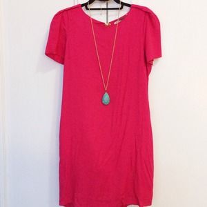 Bright Magenta Shift Dress