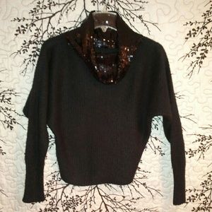 Cool sequence crop sweater
