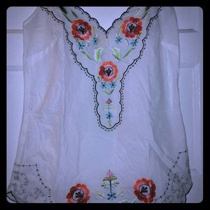 Embroidered top