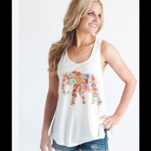Floral Elephant Tank