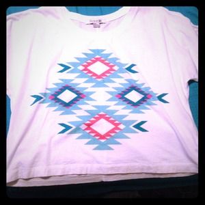 White Aztec shirt