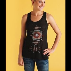Black Tribal Tank
