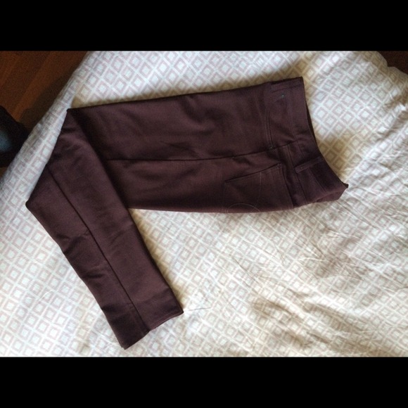 Calvin Klein Jeans ponte pants in burgundy