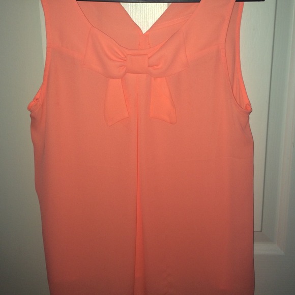 a fun neon orange tank top