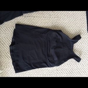 Black crisscross workout top