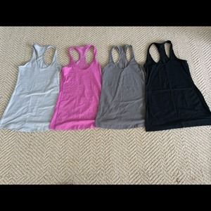 Set of 4 Lululemon tank tops