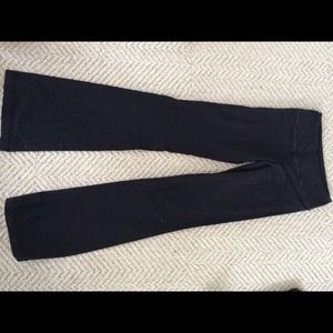 Reversible black workout pants