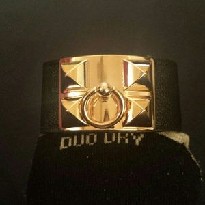 ********SOLD*********Black and Gold Cuff