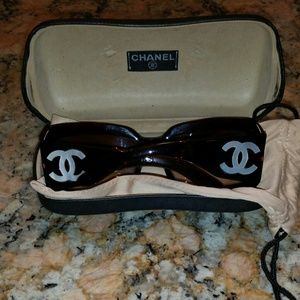 Authentic CHANEL mother of pearl sunglasses