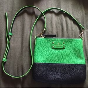 Kate spade black and green authentic